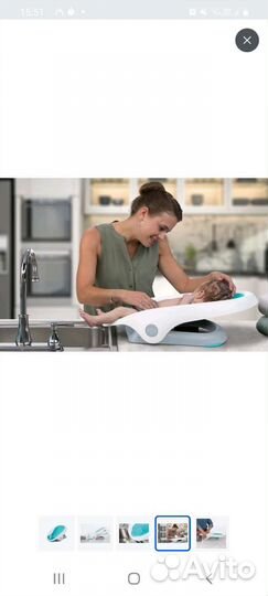 Горка лежак для купания summer infant