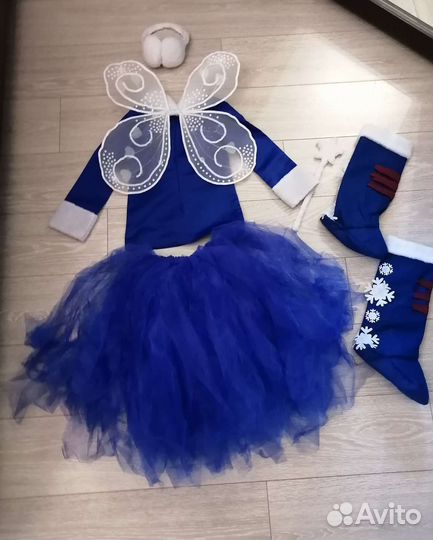 Новогодний костюм Зимней феи для девочки