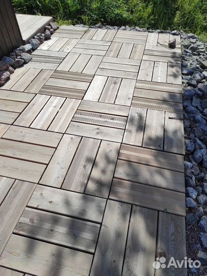 Садовый паркет из лиственницы