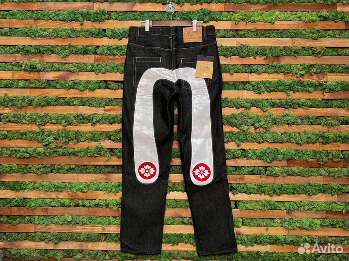 Jeans Evisu Big Logo Black