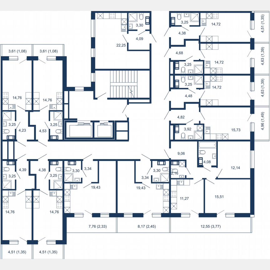 2-к. апартаменты, 58 м², 5/5 эт.