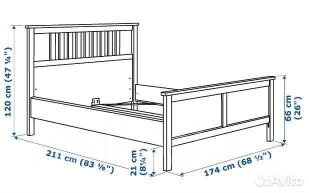 Кровать IKEA Hemnes 160х200 новая, в упаковке