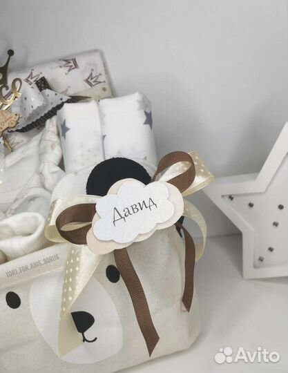 Торт из памперсов, подарок новорожденному