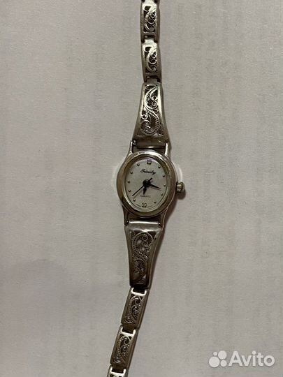 Часы женские белое золото 585