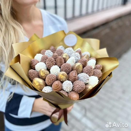 Клубника в шоколаде, Букеты с клубникой