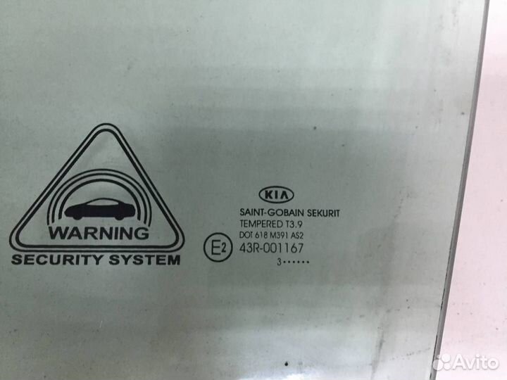 Стекло двери передней левой Kia Ceed JD 2012-2018