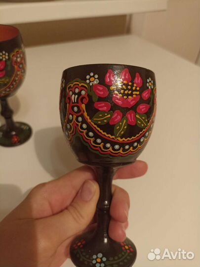 Бокалы деревянные СССР