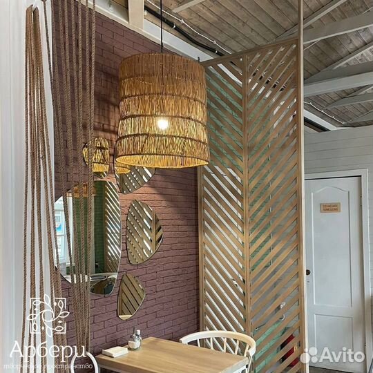 Абажур Люстра плетеная