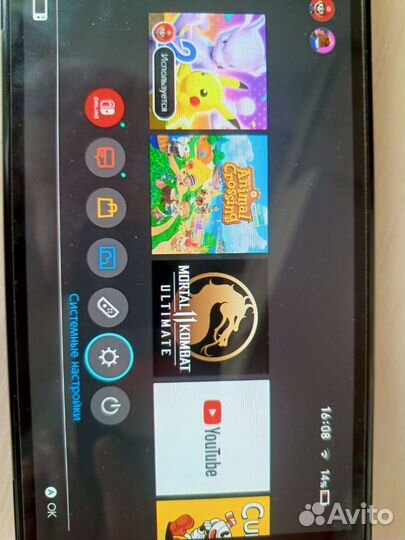 Nintendo switch oled с играми обмен