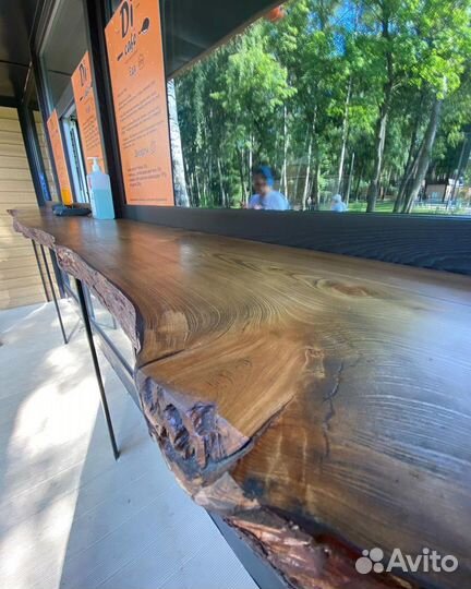 Барная стойка из слэба Loft