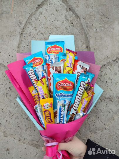 Съедобные букеты. Сладкий букет. Подарок 8 марта