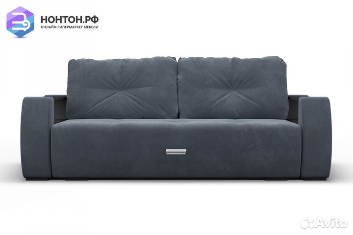 Диван еврокнижка Мальтида серый