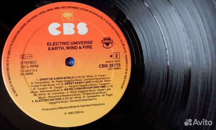 Earth, Wind & Fire -Electric Universe / Holland/Lp