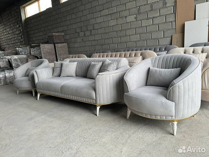 Диван и 2 кресла