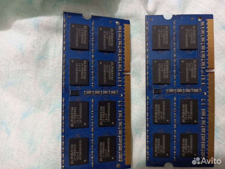 Оперативная память sodimm ddr3 2+2 GB