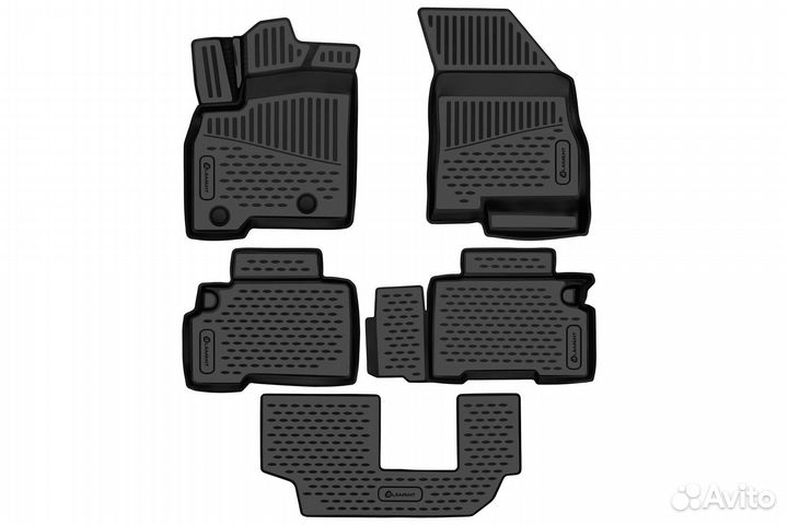 Коврики 3D toyota RAV4, 2019- кроссовер, 4шт. (пол