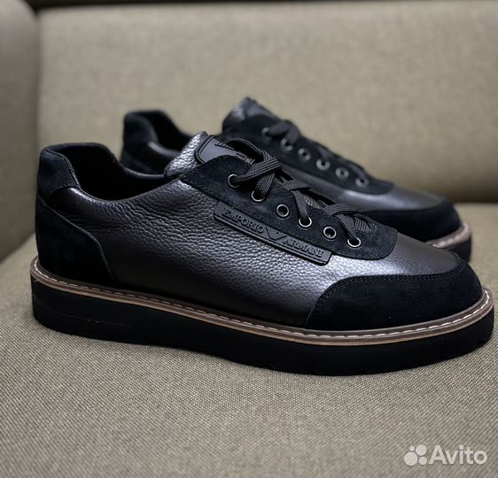 Ботинки armani кожаные