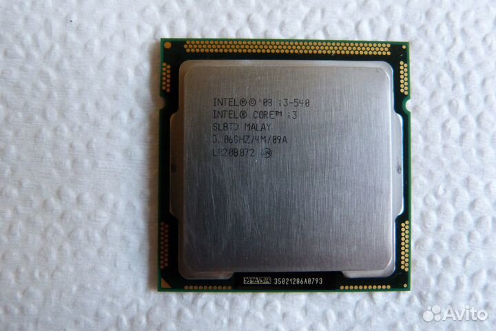 Процессор lga 1156 i3-540