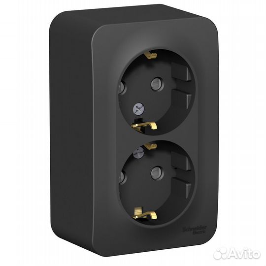 Розетка двойная Schneider Electric Blanca с заземл