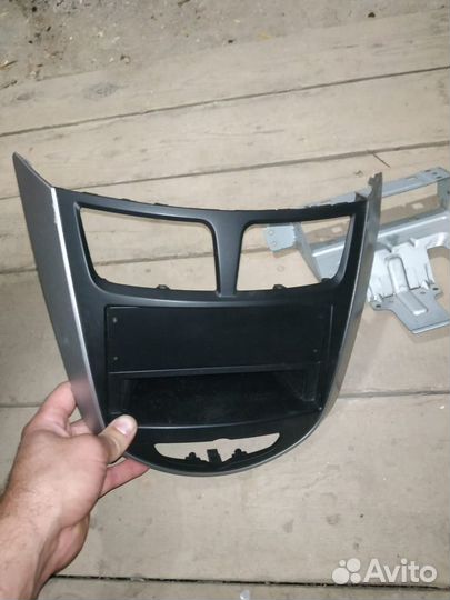 Панель магнитолы hyundai solaris