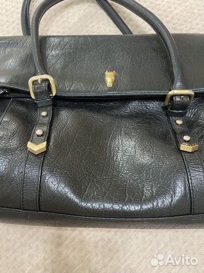 Сумка с доберманом натуральная кожа