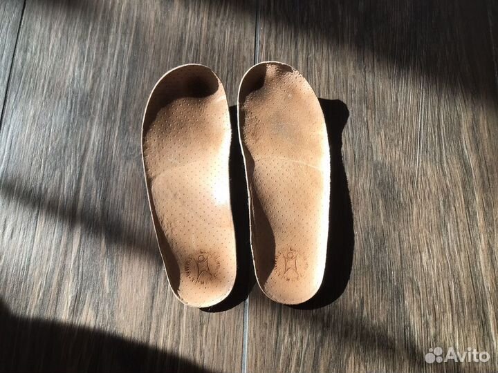 Стельки ортопедические детские 18,2 см кожа