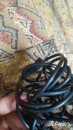 Автомобильная зарядка Mini USB+вход USB 3.5 метра