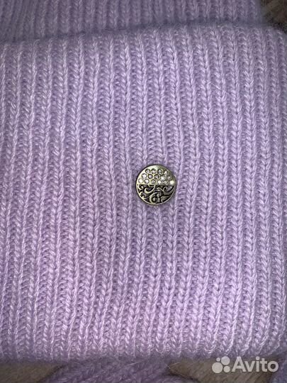 Шапка шарф варежки комплект