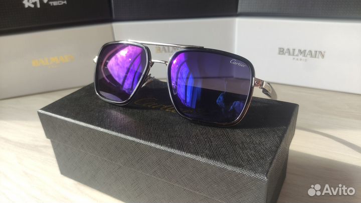 Cartier мужские солнцезащитные очки