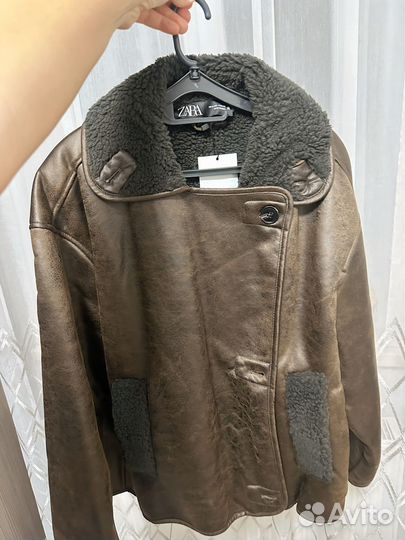 Дубленка женская zara