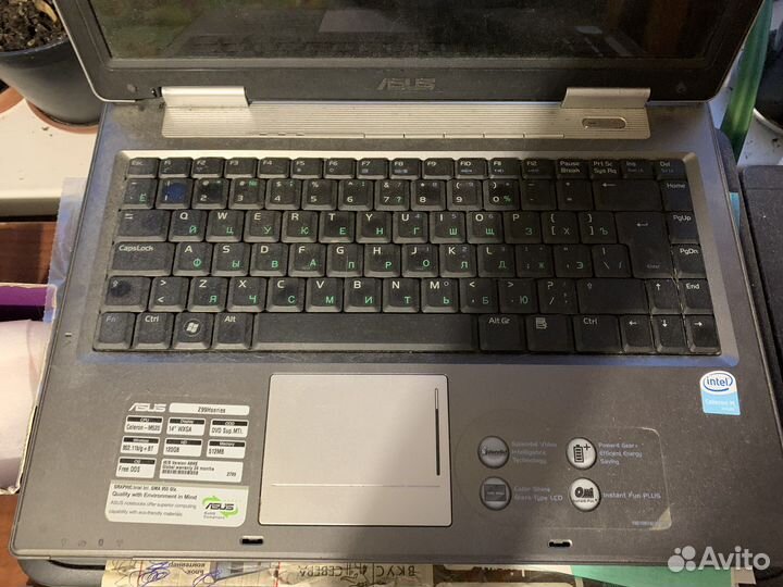 Ноутбук asus на запчасти