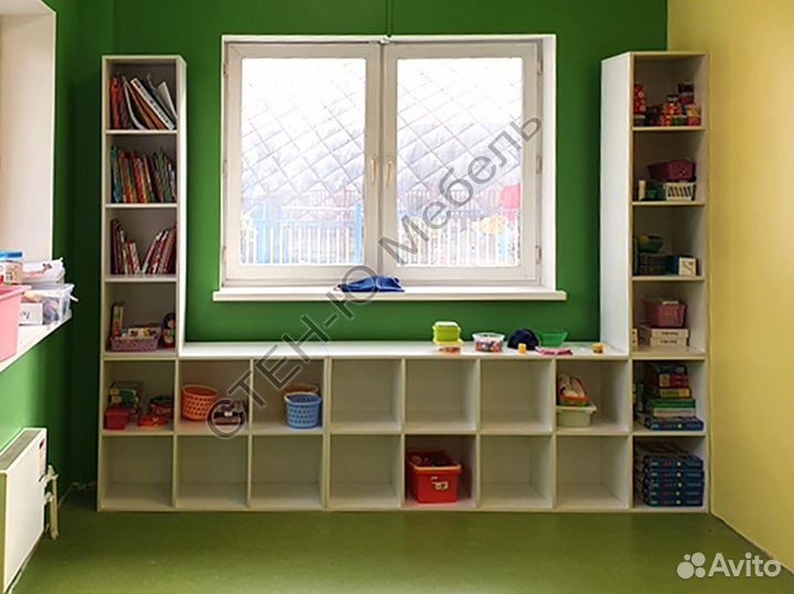 Стеллаж 1х4 (тип IKEA Каллакс) бел