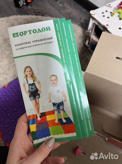 Детский массажный коврик пазл