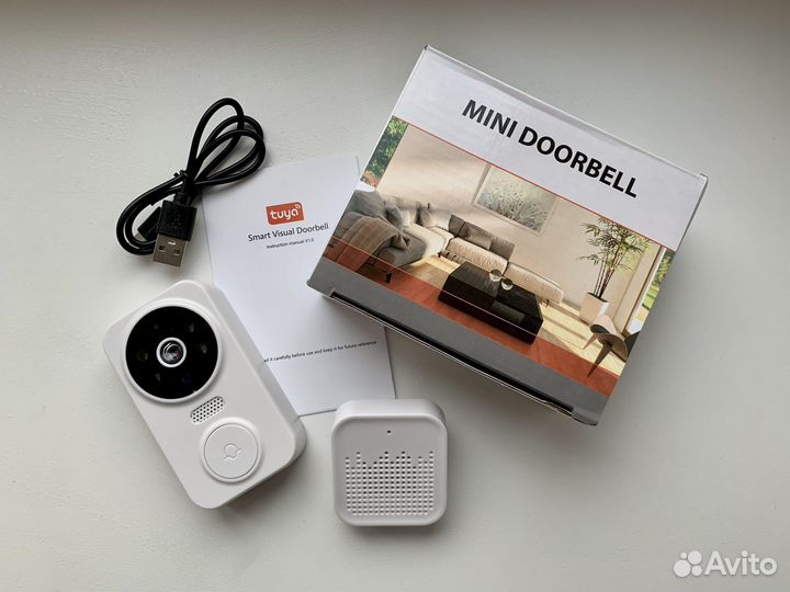 Умный дверной видеозвонок с Wi-Fi и камерой