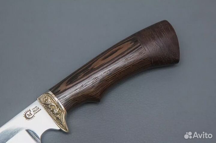 Нож Юнкер 95Х18, венге, мельхиор