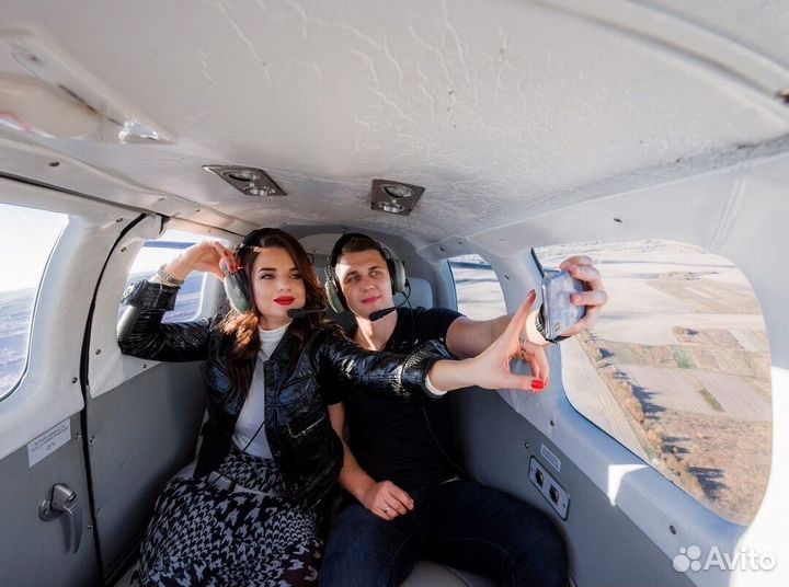 Полет на частном самолете с фотосессией