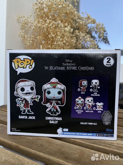 Funko pop. Santa Jack and Christmas Sally 2-pack