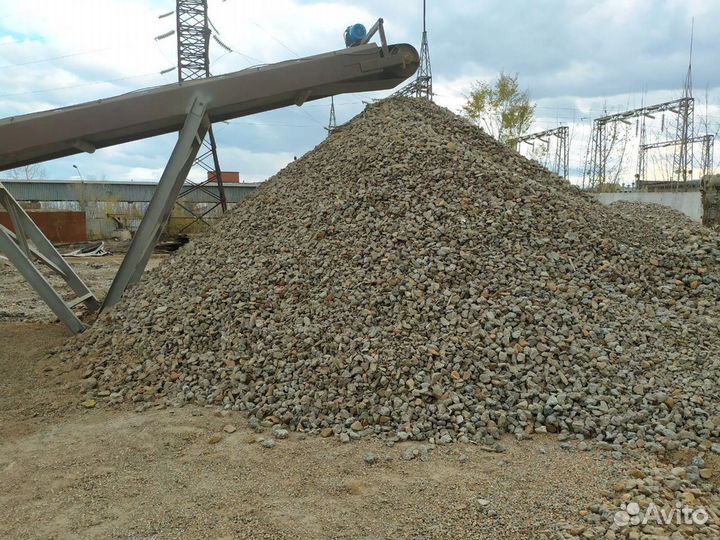 Щебень гравийный, все фракции