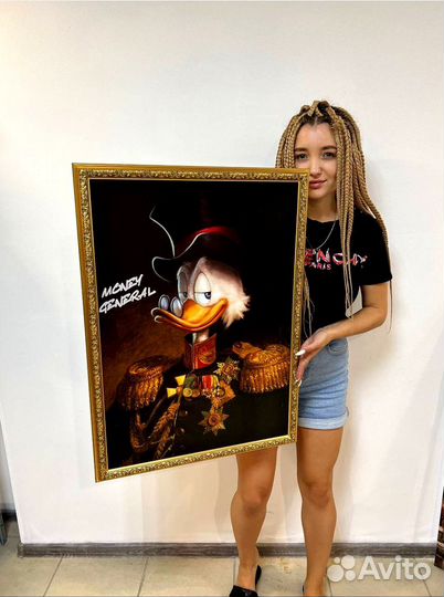 Интерьерная картина Скрудж Макдак и Дональд Дак