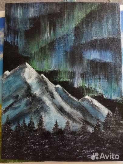 Картина акрилом на холсте 18х24