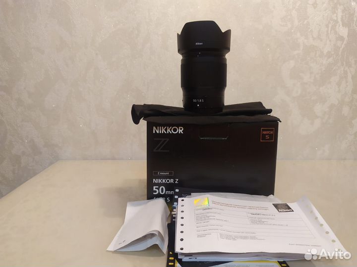 Объектив Nikon z 50 mm 1.8s