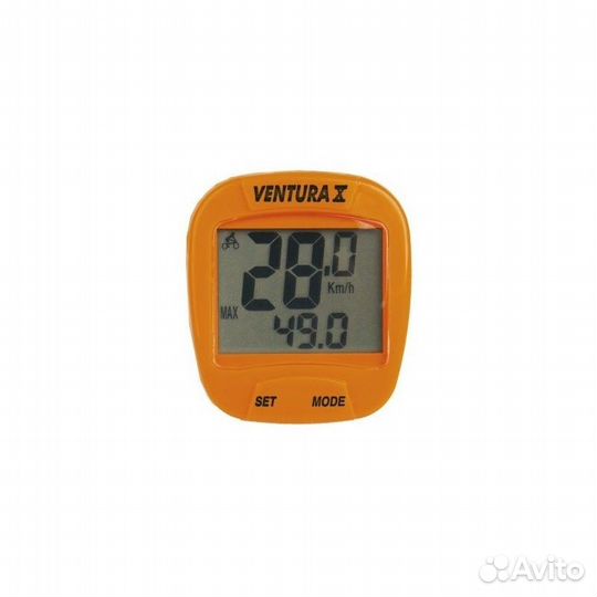 Велокомпьютер Ventura Х 10 функций оранжевый