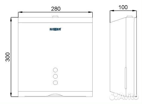 Диспенсер для бумажных полотенец (для кафе, торгов
