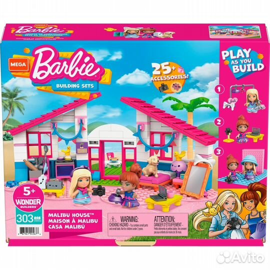 Новый Конструктор Barbie Mega Construx Домик мечты