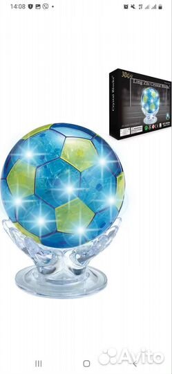 Пазл 3D со светом Crystal Puzzle новый