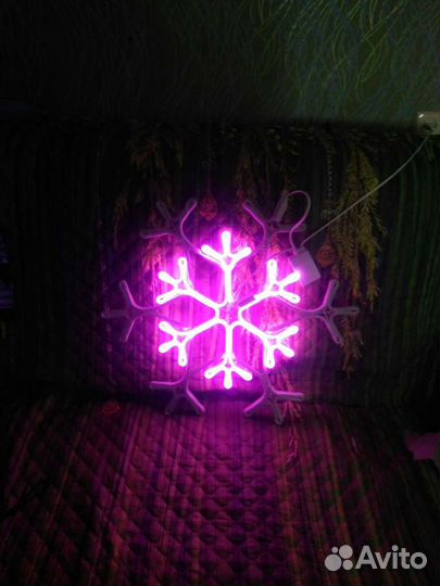 Светодиодная фигура Снежинка