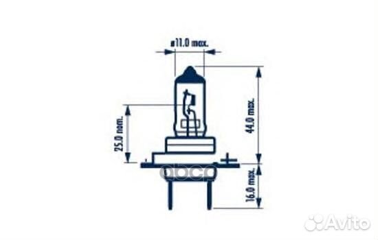 Лампа H7 12V 55W PX26d Long Life 48329 Narva