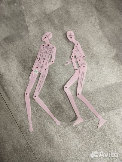 Шаблон для рисования одежды на шарнирах