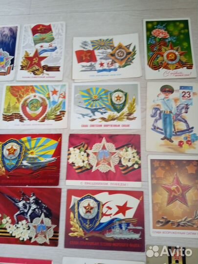 День Победы открытки СССР 45шт. неподписанные