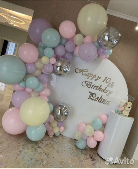 Круглая фотозона каркас аренда